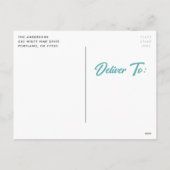 Cute Bunny Bouquet Paasfoto Feestdagenkaart (Achterkant)