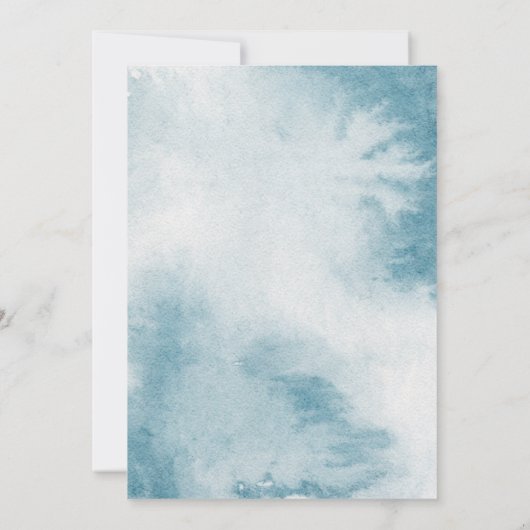 Cute Bunny Boy Birthday Party Kaart (Achterkant)