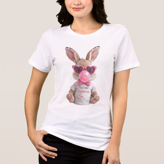 Cute Bunny Bubblegum T-shirt (Voorkant)