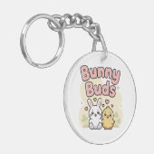 Cute Bunny Buds Easter Keychain (Voorkant Links)