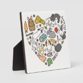 Cute Bunny Bunnies Reusable friendly Bunny Lover Fotoplaat (Voorkant)