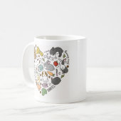 Cute Bunny Bunnies Reusable friendly Bunny Lover Koffiemok (Voorkant links)