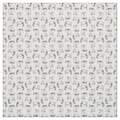Cute Bunny  Bunny Rabbit CUSTOM BG COLOR Stof (Swatch)