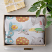 Cute Bunny Butterfly and Easter Egg Decoupage Tissuepapier (Geschenk)