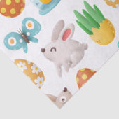Cute Bunny Butterfly and Easter Egg Decoupage Tissuepapier (Detail)