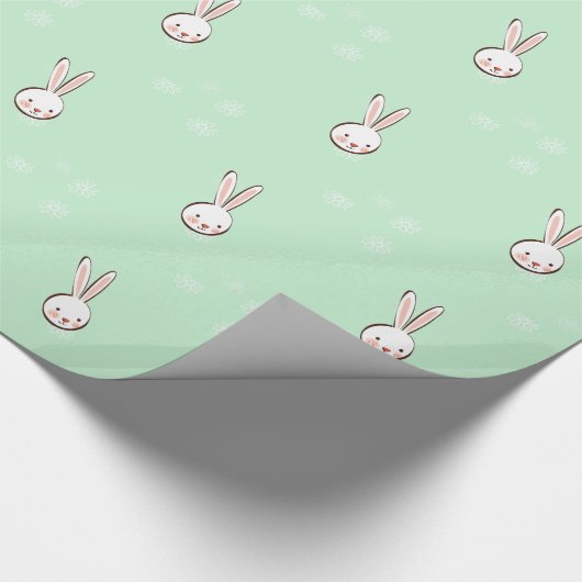 Cute Bunny Cadeaupapier (Hoek)