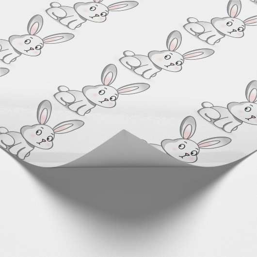 Cute Bunny Cadeaupapier (Hoek)