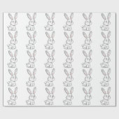 Cute Bunny Cadeaupapier (Vlak)