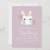 Cute Bunny Cake Unicorn Paasfeest 1ste verjaardag Kaart (Voorkant)