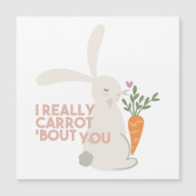 Cute Bunny Carrot Pun, ik verrot je echt.