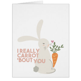 Cute Bunny Carrot Pun, ik verrot je echt.