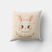 Cute Bunny Cartoon Cushion Kussen (Achterkant)
