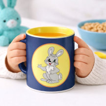 Cute Bunny Cartoon Kids Drinkaccessoires