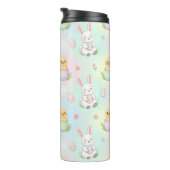 Cute Bunny Chick & Lamb Easter Pattern Kids  Thermosbeker (Geroteerd rechts)