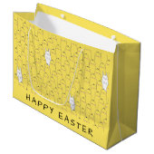 Cute Bunny Chicks Yellow Easter Groot Cadeauzakje (Voorkant Gekanteld)