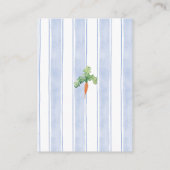 Cute Bunny Clothesline Baby Shower Book Request Informatiekaartje (Achterkant)