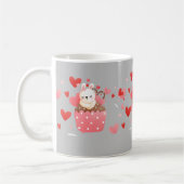 Cute bunny cupcake harten koffiemok (Links)