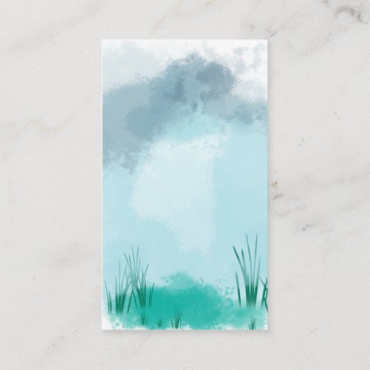 Cute bunny diaper raffle informatiekaartje (Achterkant)