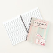 cute bunny diary notebook,  notitieboek (Binnen)