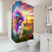 Cute Bunny Douchegordijn (In situ)