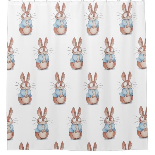 Cute bunny douchegordijn (Voorkant)