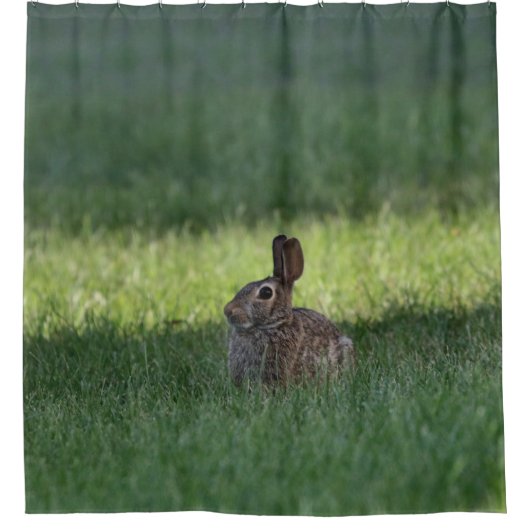 Cute bunny douchegordijn (Voorkant)