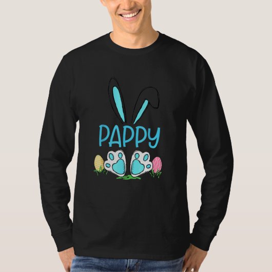 Cute Bunny Ears Easter Pappy Matching Egg Hunter M T-shirt (Voorkant)