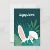 Cute Bunny Ears Easter Thank You Card Bedankkaart (Achterkant)