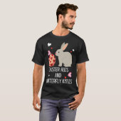 Cute Bunny Ears Happy Easter Rabbit Quote Saying W T-shirt (Voorkant volledig)