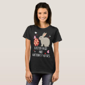 Cute Bunny Ears Happy Easter Rabbit Quote Saying W T-shirt (Voorkant volledig)