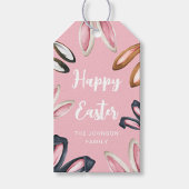 Cute Bunny Ears Happy Pasen Cadeaulabel