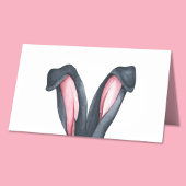 Cute Bunny Ears Happy Pasen Plaatskaartje