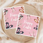 Cute Bunny Ears Happy Pasen Servet