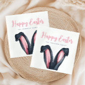 Cute Bunny Ears Happy Pasen Servet