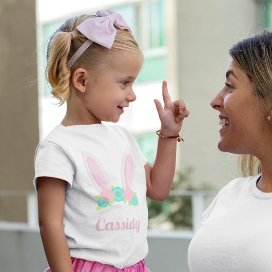 Cute Bunny Ears Tiara Easter - Gepersonaliseerd Kinder Shirts