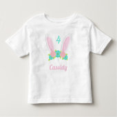 Cute Bunny Ears Tiara Easter - Gepersonaliseerd Kinder Shirts (Voorkant)