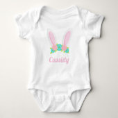 Cute Bunny Ears Tiara Easter - Gepersonaliseerd Romper (Voorkant)