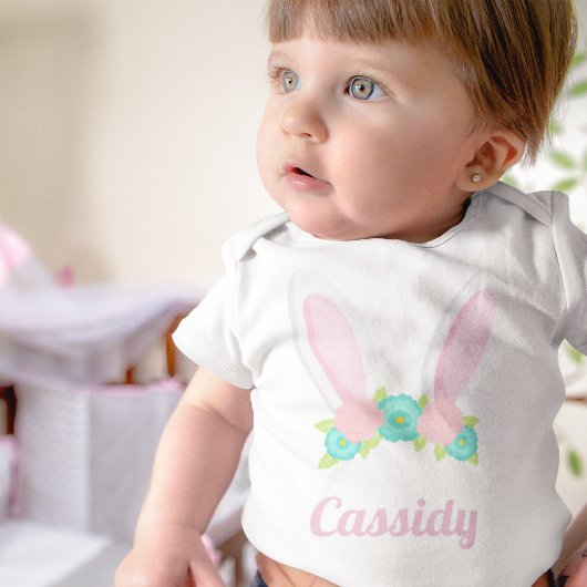 Cute Bunny Ears Tiara Easter - Gepersonaliseerd Romper