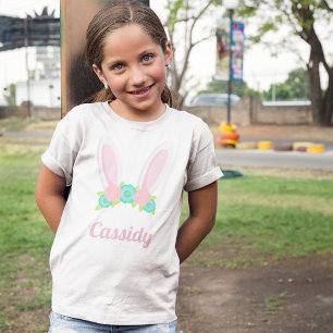 Cute Bunny Ears Tiara Easter Specialized Girls T-shirt