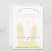 Cute Bunny Ears | Uitnodiging tot het uitzenden va (Voorkant)