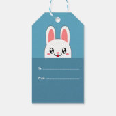 Cute Bunny Easter Cadeaulabel (Achterkant)