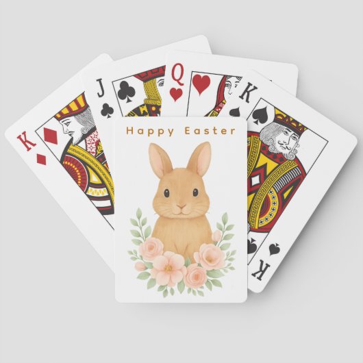  Cute bunny Easter Classic Playing Cards Pokerkaarten (Achterkant)