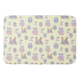 Cute Bunny Easter Egg Bath Mat