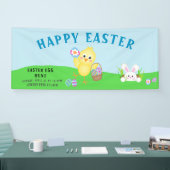 Cute Bunny Easter Egg Hunt Banner (Beurs)