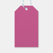 Cute Bunny Easter Gift Label (Turquois/Roze) Cadeaulabel (Achterkant)