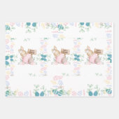 Cute Bunny Easter Inpakpapier Vel (Voorkant 3)