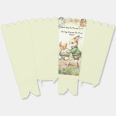 Cute Bunny Easter Popcorn Treat Box Bedankdoosjes (Ongevouwen)