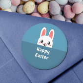 Cute Bunny Easter Ronde Sticker