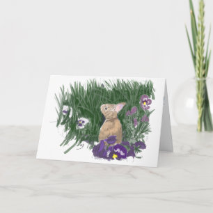 Cute Bunny Easter wenst Holiday Greep Kaart