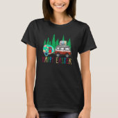Cute Bunny Eggs Easter Camping Happy Easter Day Ca T-shirt (Voorkant)